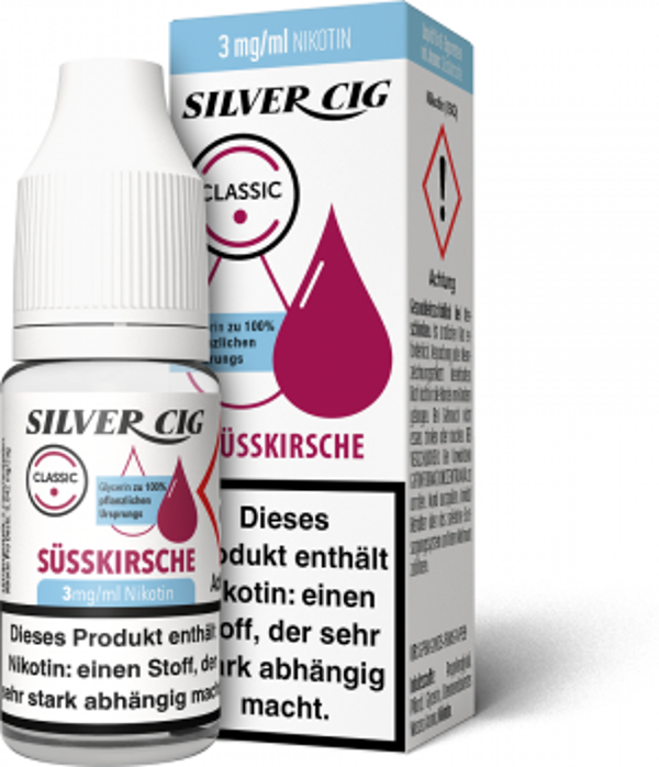 Silver-Cig Süss Kirsche 3mg/ml Nikotin 10ml