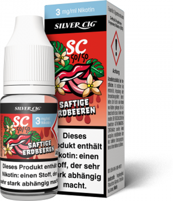 Silver-Cig Saftige Erdbeere 3mg/ml Nikotin 10ml