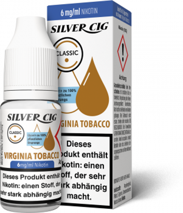 Silver-Cig Virginia Tobacco 6mg/ml Nikotin 10ml