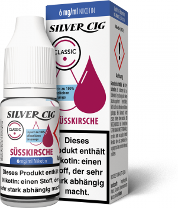Silver-Cig Süss Kirsche 6mg/ml Nikotin 10ml