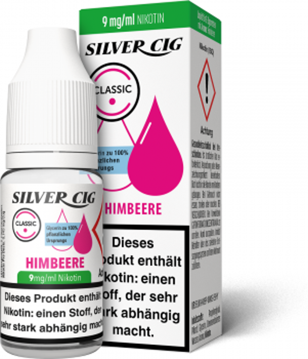 Silver-Cig Himbeere 9mg/ml Nikotin 10ml