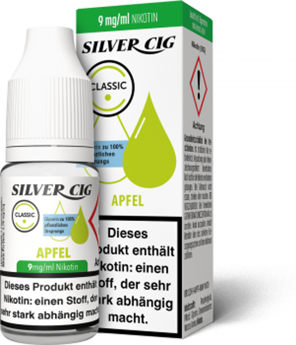 Silver-Cig Apfel 9mg/ml Nikotin 10ml