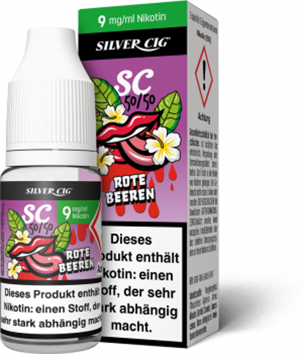 Silver-Cig Rote Beeren 9mg/ml Nikotin 10ml
