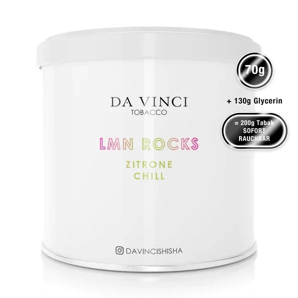Da Vinci Dry Tobacco - Lmn Rocks 70g