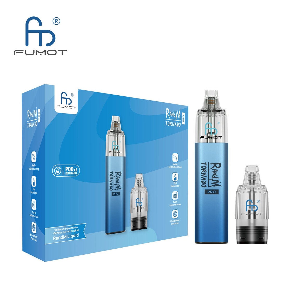 RandM Tornado Pro Pod Kit - Blau