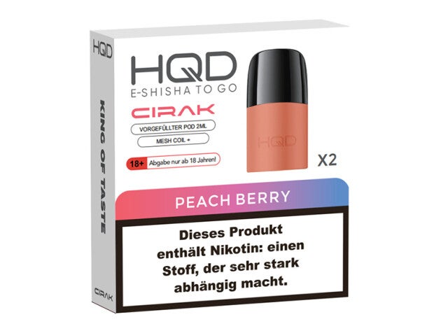 HQD Cirak Pod - Peach Berry