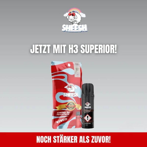 Sheesh Pod - 96% H3 Superior - Cherry Ice 2ml