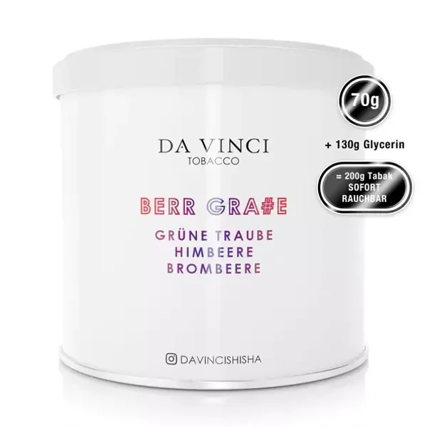Da Vinci Dry Tobacco - Berr Grape 70g