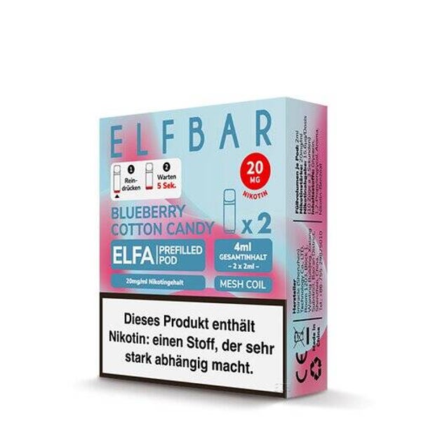 Elfbar - Elfa Prefilled Pod - Blueberry Cotton Candy