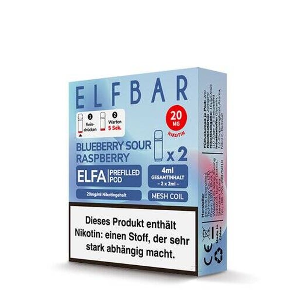 Elfbar Elfa CP Prefilled Pod - Blueberry Sour Raspberry