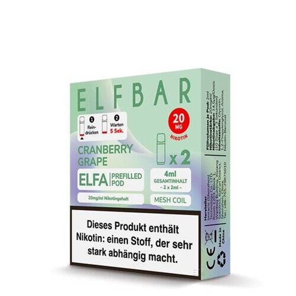 Elfbar - Elfa Prefilled Pods - Cranberry Grape