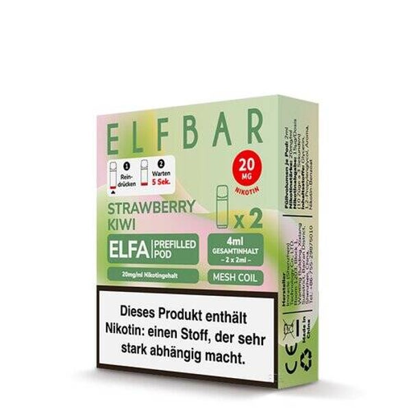 Elfbar - Elfa Prefilled Pods - Strawberry Kiwi