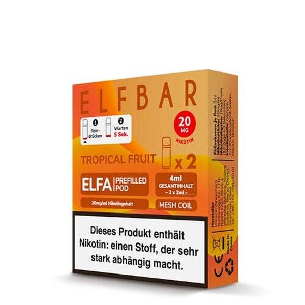 Elfbar - Elfa Prefilled Pods - Tropical Fruit