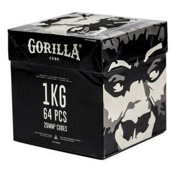 Gorilla Cube Naturkohle 1 Kg 26er