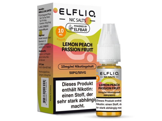 Elfbar Elfliq - Lemon Peach Passion Fruit