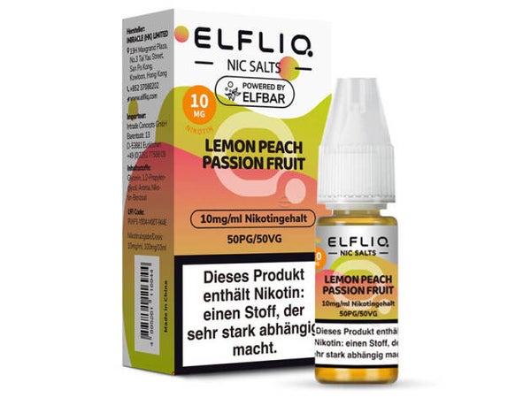 Elfbar Elfliq - Lemon Peach Passion Fruit