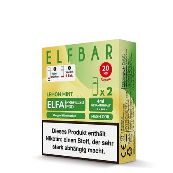 Elfbar Elfa Prefilled Pods - Lemon Mint