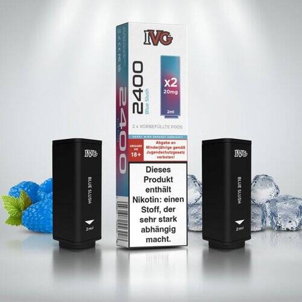 IVG 2400 - 4-Pod System - Prefilled Pods (2 Stück) - Blue Slush - 20mg