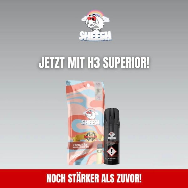 Sheesh Pod - 96% H3 Superior - Peach Ice 2ml