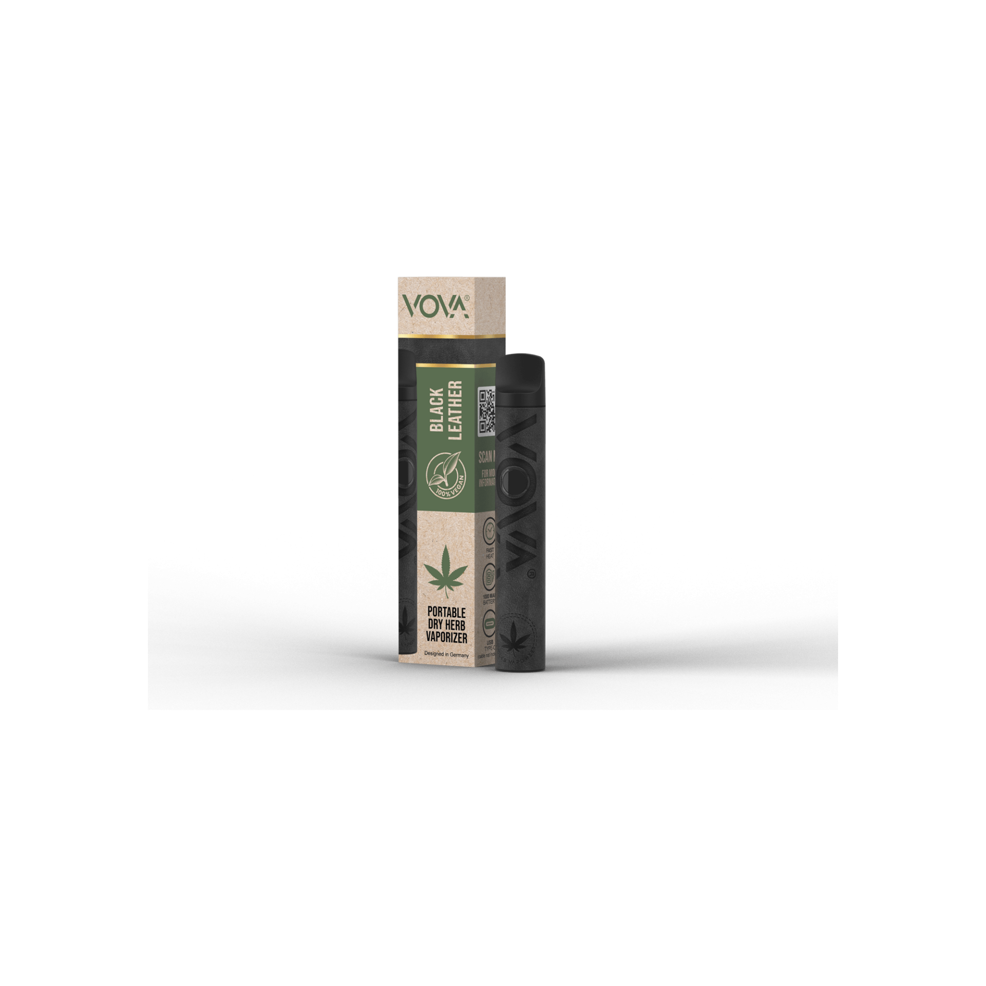 Vova Vaporizer - Black Leather