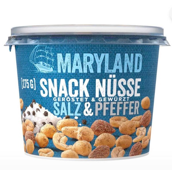 MARYLAND  SNACK NÜSSE  SALZ & PFEFFER ( 275g)