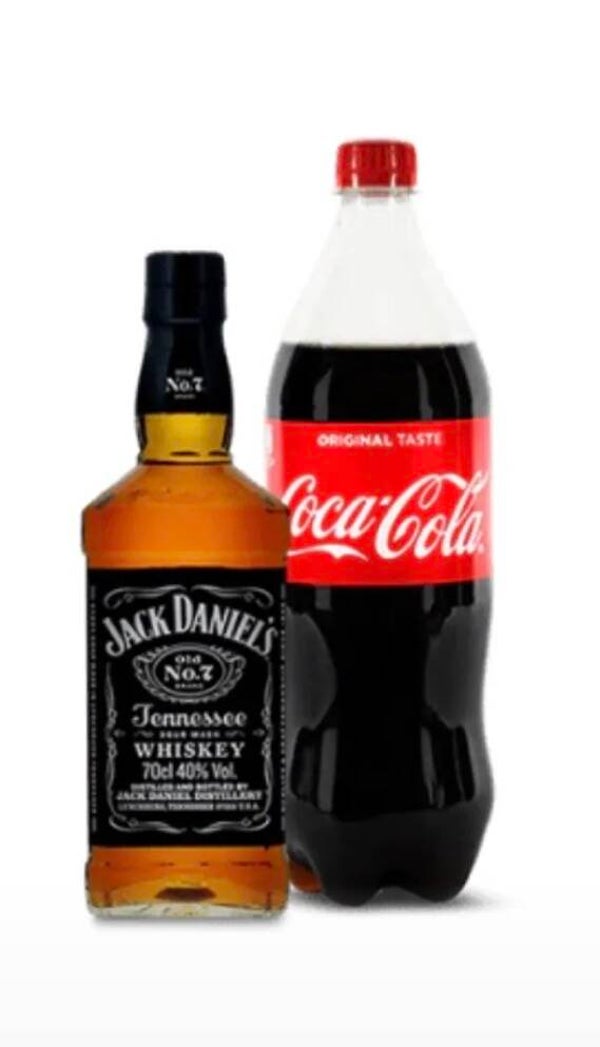 Jack Daniels 0,71 & Coca Cola 1,5l