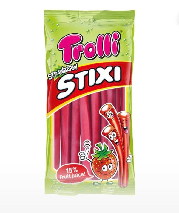 Trolli Stixi Strawberry Beutel (85g)