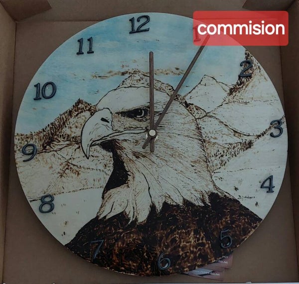 Eagle clock made on request