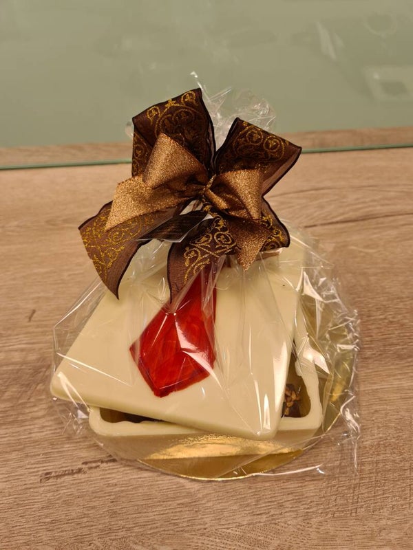 Chocolade plastron gevuld met pralines