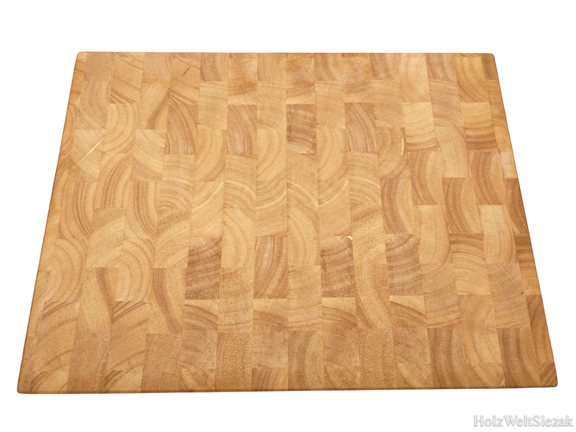 Stirnholz Schneidebrett "Butcher Block" aus Gummibaum Holz
