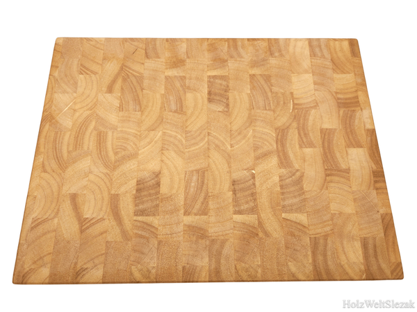 Hirnholz Schneidebrett aus Gummibaum Holz »Butcher Block«