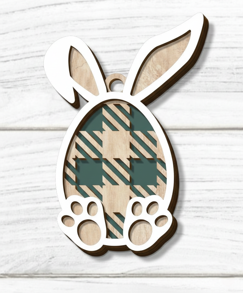 🐰 3D Osteranhänger im Hasen-Design »Hanging No.01«