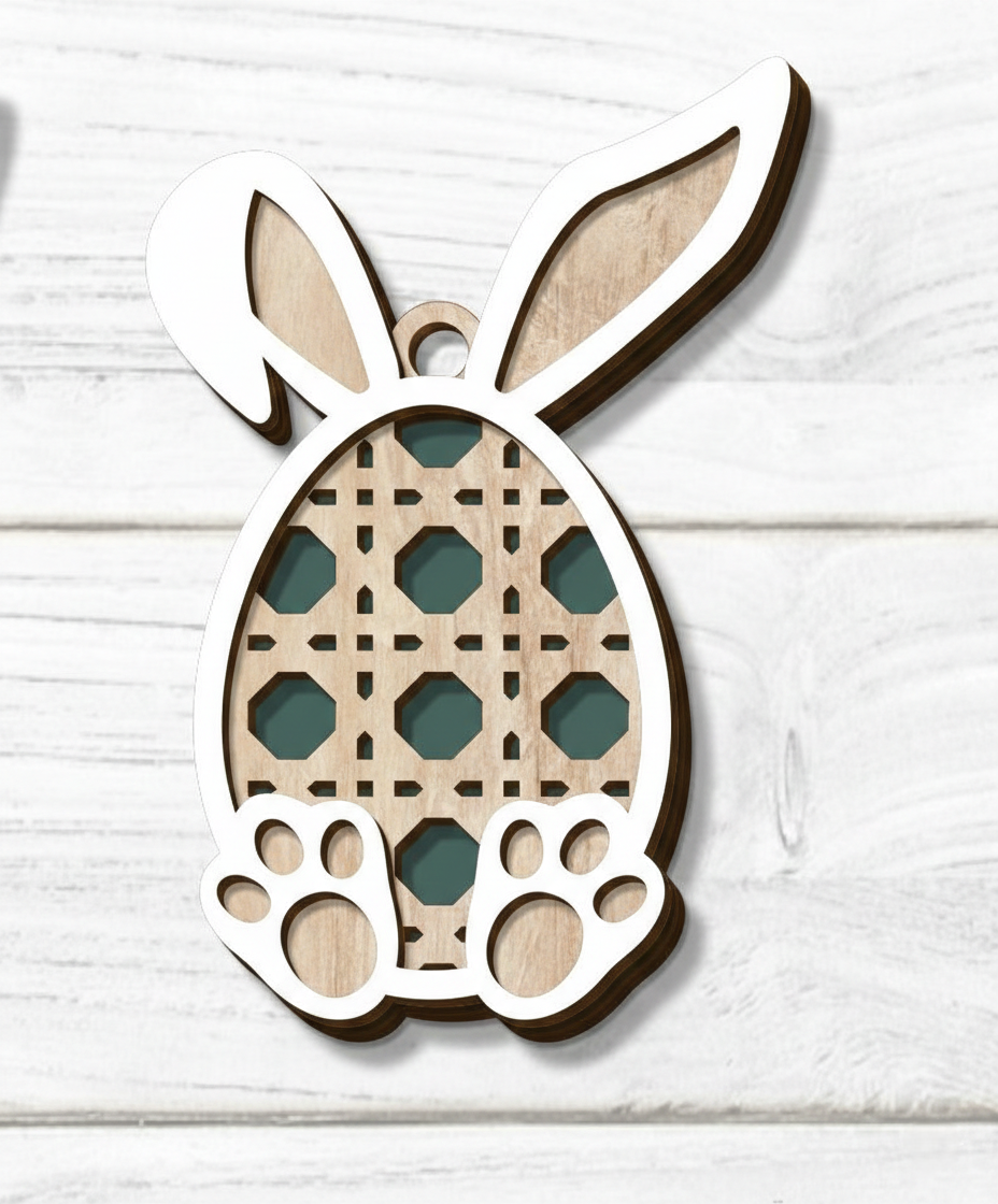 🐰 3D Osteranhänger im Hasen-Design »Hanging No.03«
