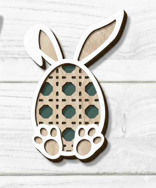 🐰 3D Osterei im Hasen-Design »No.03« – Mit Magnet-Fuß