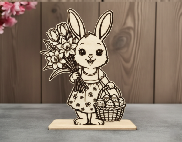 🐰 Osterhasen-Mädchen »Blumenstrauß No.01«