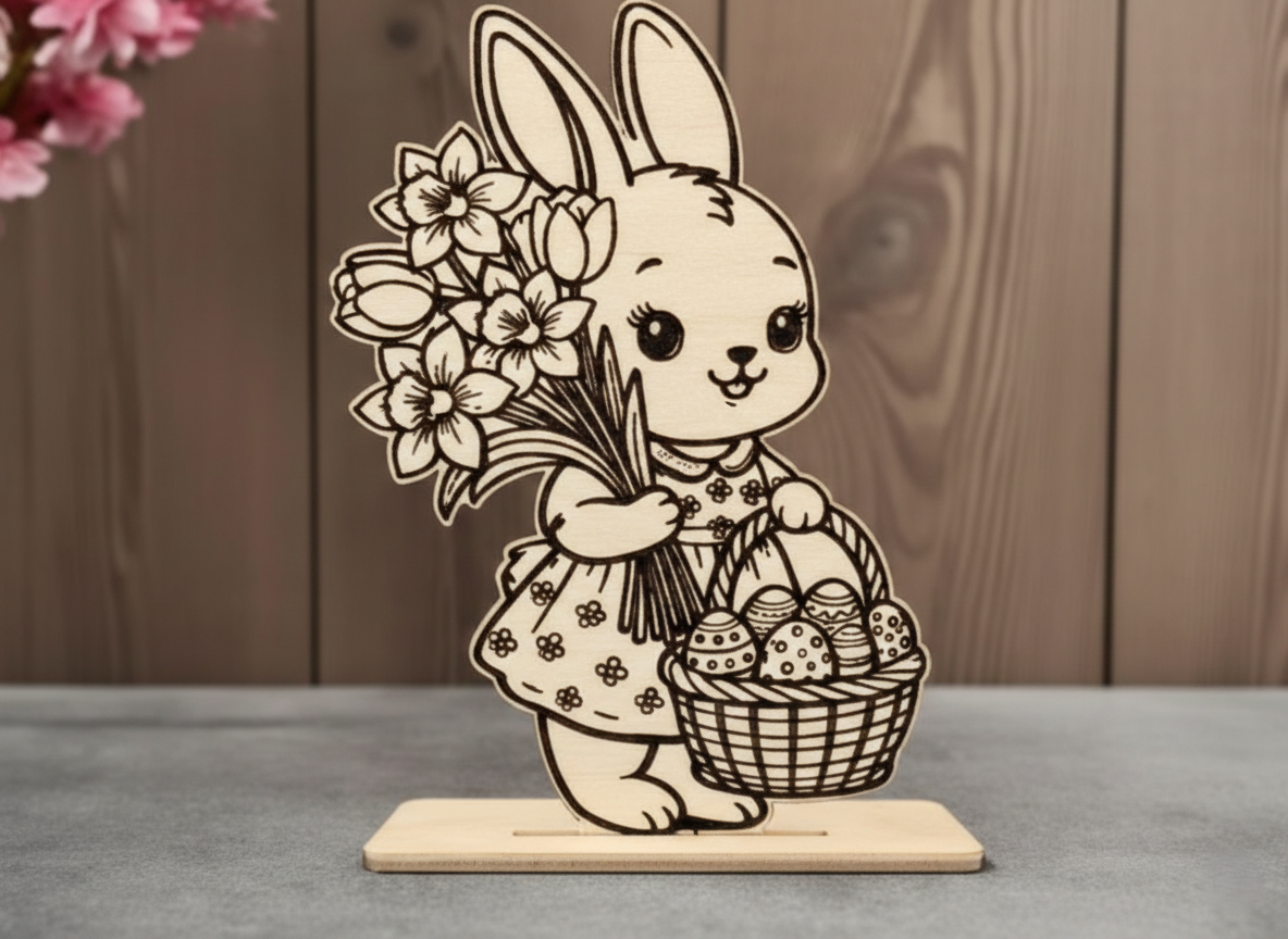 🐰 Osterhasen-Mädchen »Blumenstrauß No.05«