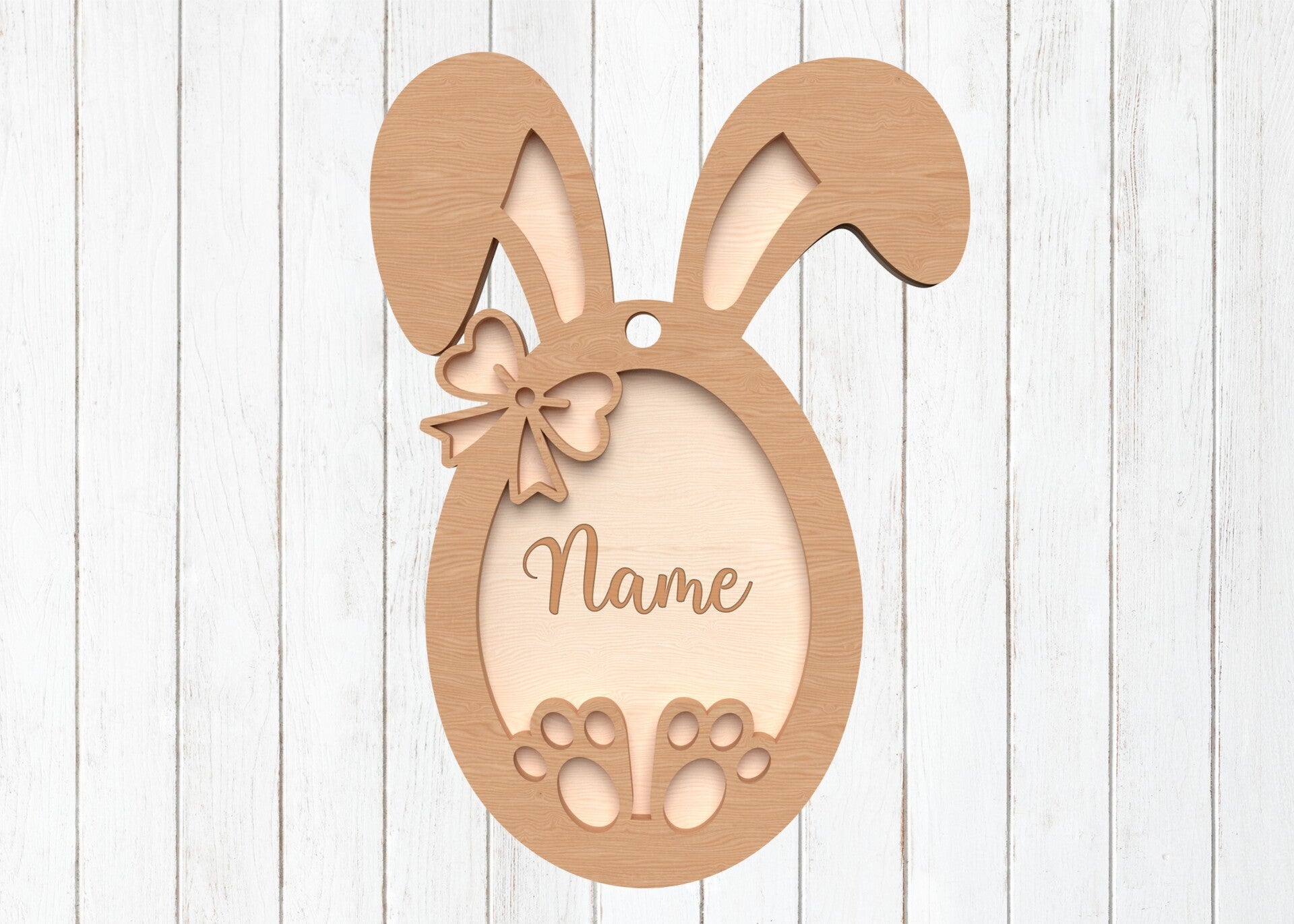 🐰 3D Osteranhänger im Hasen-Design »Eleganter No.01«