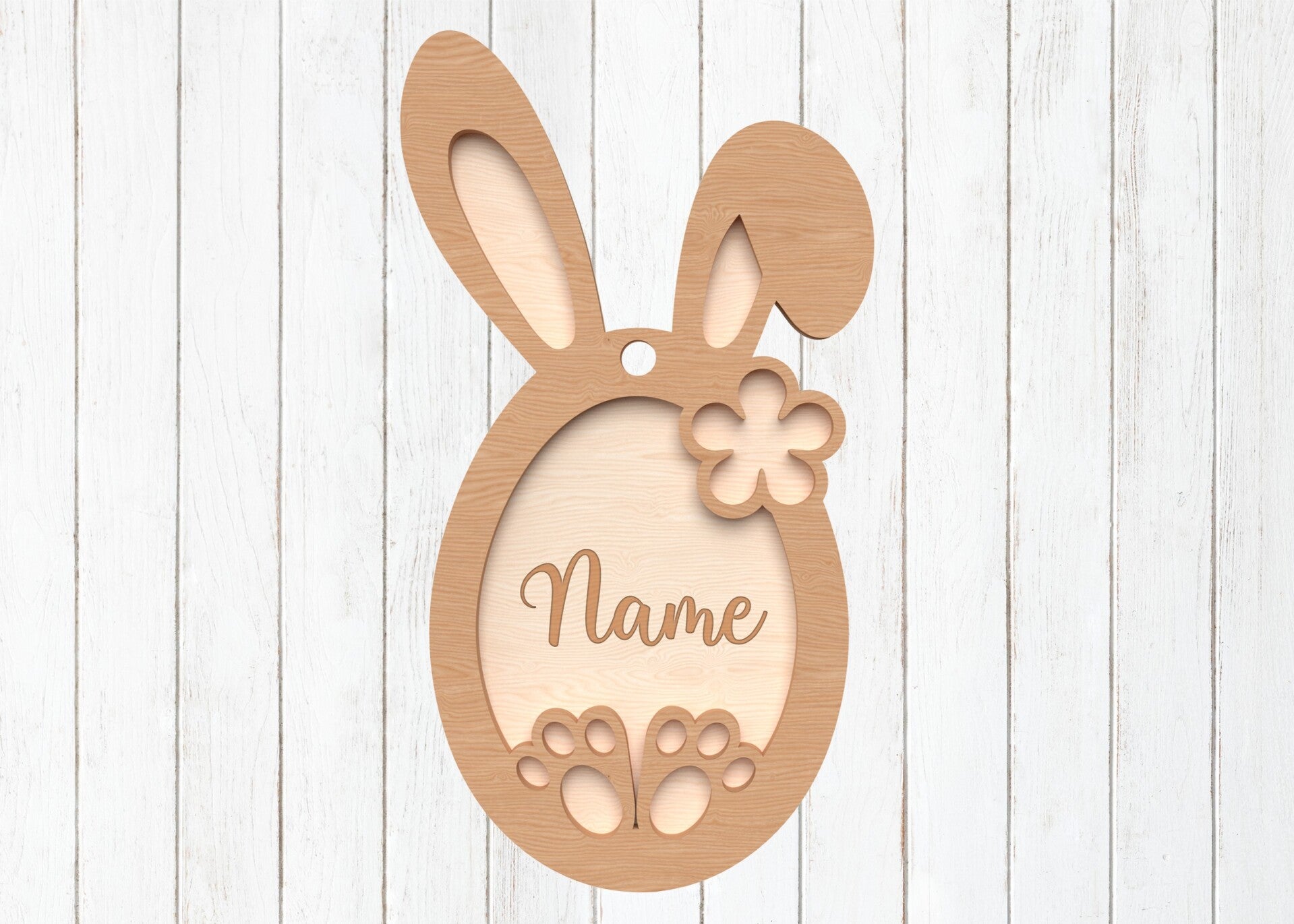 🐰 3D Osteranhänger im Hasen-Design »Eleganter No.02«