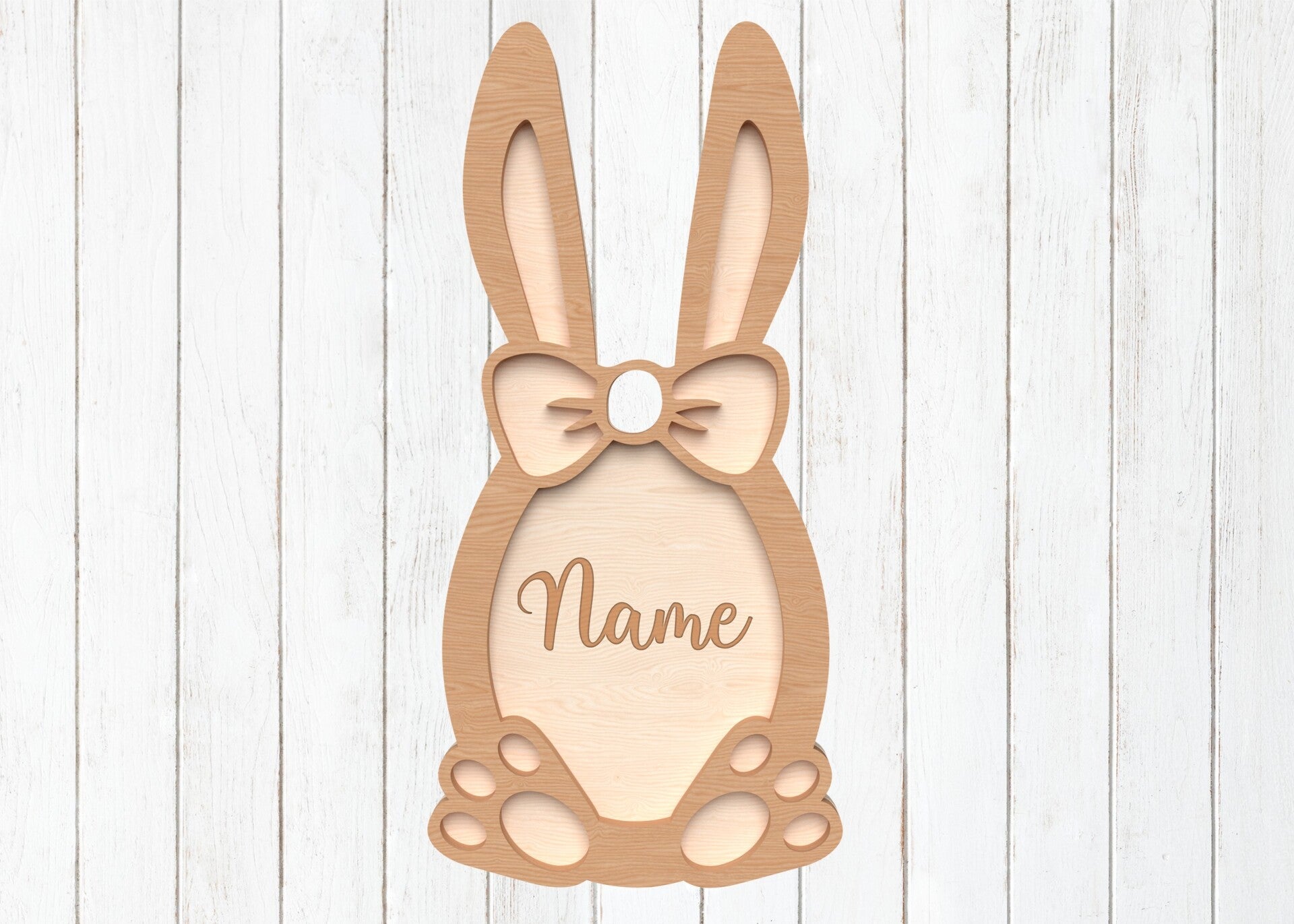 🐰 3D Osteranhänger im Hasen-Design »Eleganter No.03«