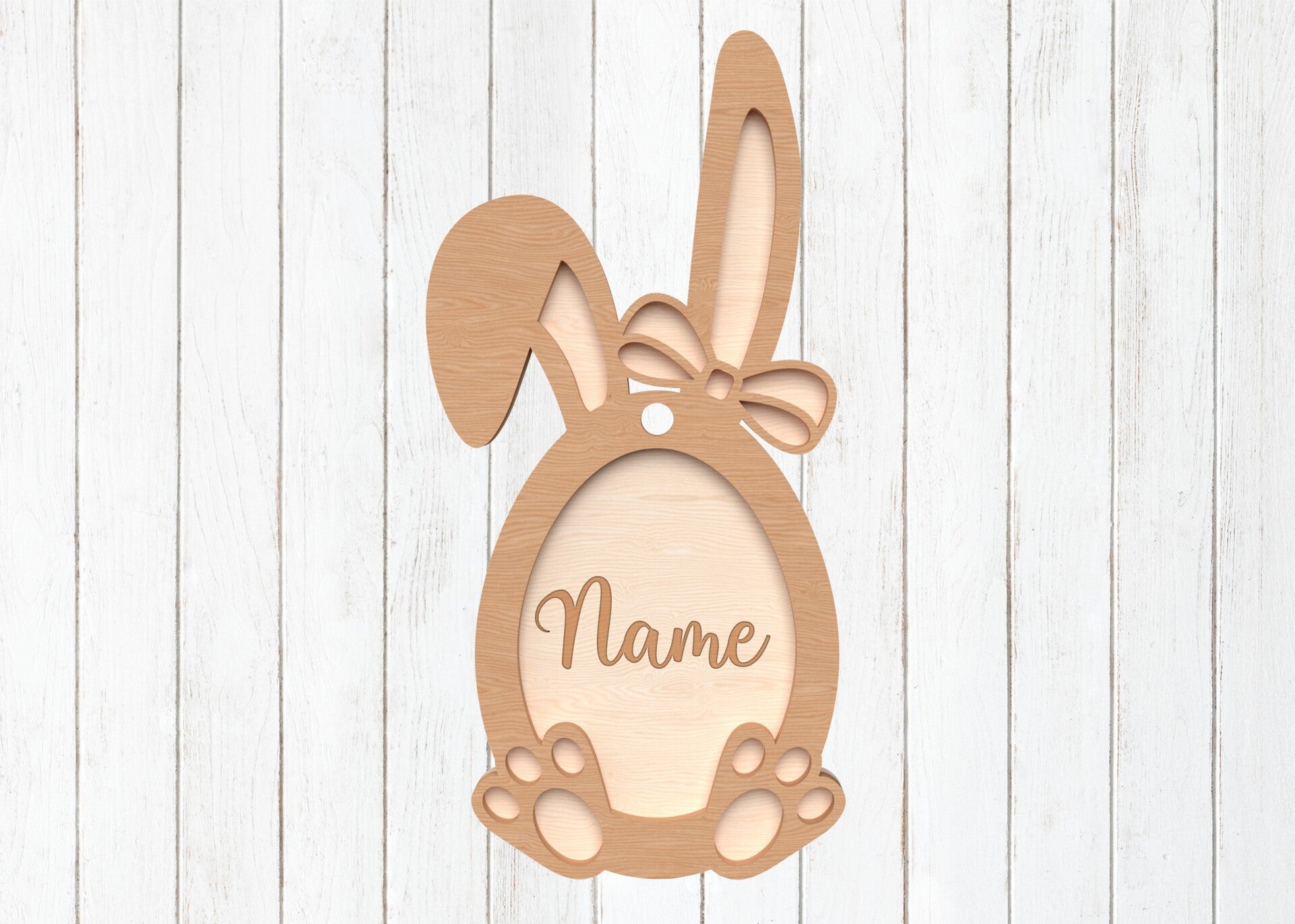 🐰 3D Osteranhänger im Hasen-Design »Eleganter No.05«