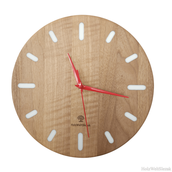 🌰 Premium-Wanduhr aus Nussbaumholz »Edel-Edition I«