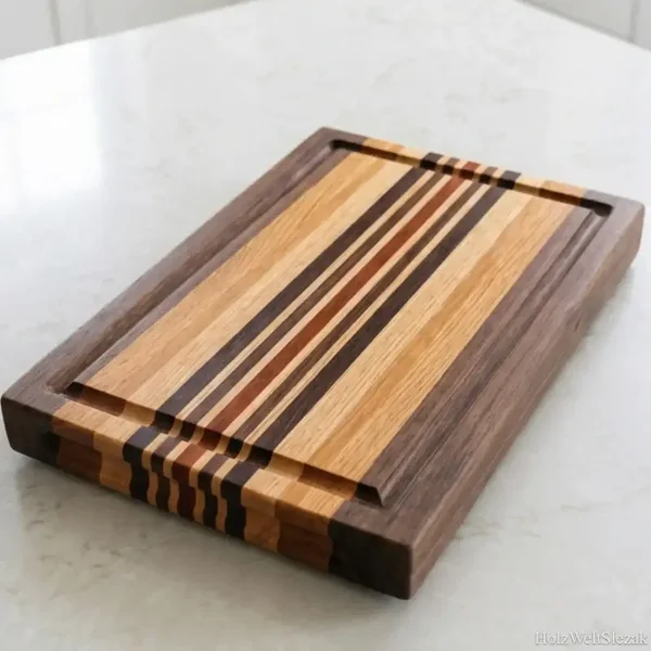 Schneidebrett Nuss,Eiche,Birke und Mahagoni »Quattris Classic«