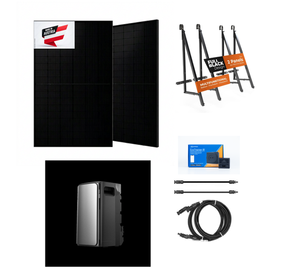 Komplettpaket: EcoFlow Stream Ultra und 2 Solarmodule Sonnenkraft 440W bifacial 100% plug and play