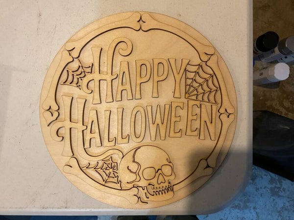 Happy Halloween door sign