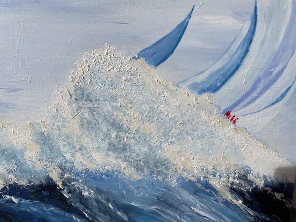 Régate sur mer agitée