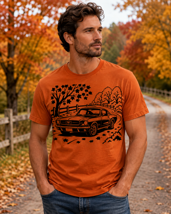 Mustang à l’automne t-shirt