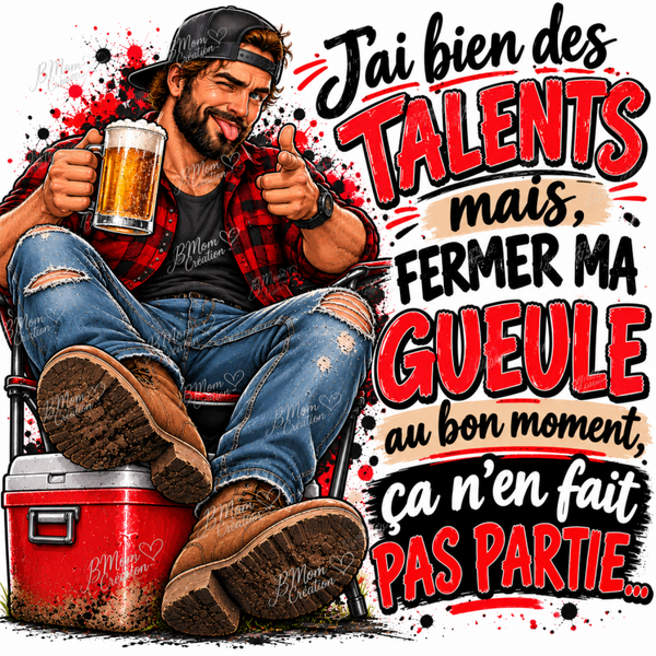 Fermer ma gueuele masculin