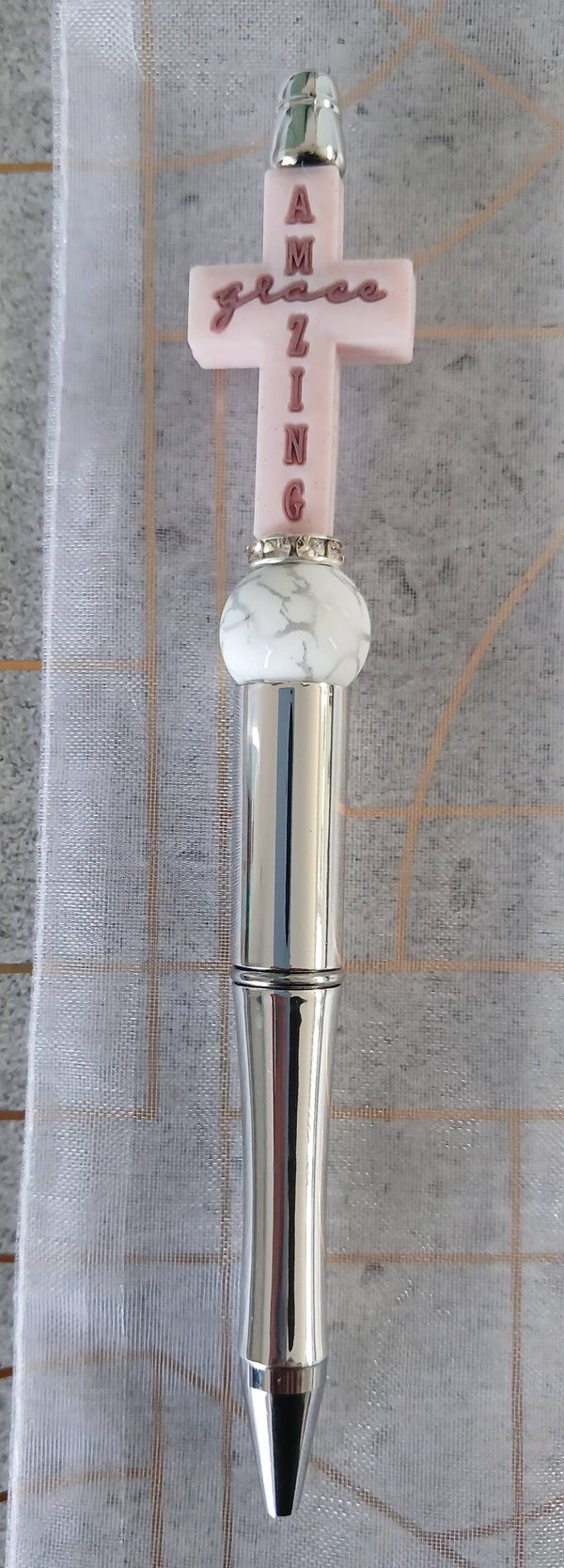 Item #011 Amazing grace Pen - Silver
