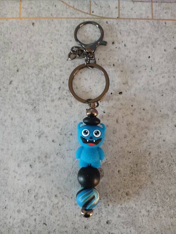 Item #050 Blue Monster Keyring