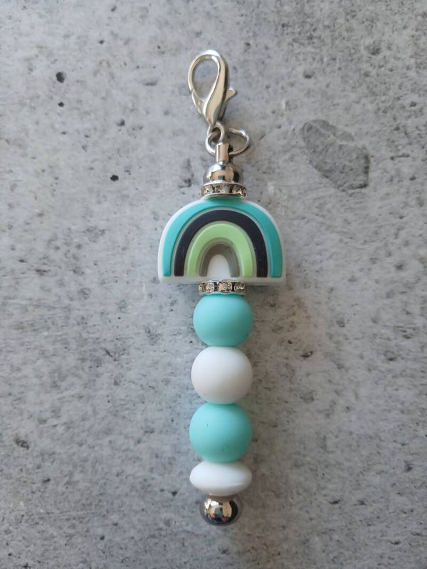 Item #071 Rainbow bag /keyring clip